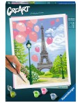 Комплект за рисуване по номера Ravensburger - Пролет в Париж