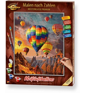 Комплект за рисуване по номера Schipper - Балони с горещ въздух