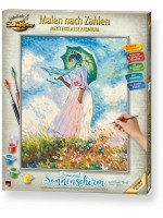 Комплект за рисуване по номера Schipper - Дама с чадър