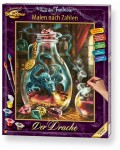 Комплект за рисуване по номера Schipper - Драконът
