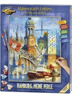 Комплект за рисуване по номера Schipper - Хамбург, моята перла
