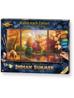 Комплект за рисуване по номера Schipper - Индианско лято (триптих)