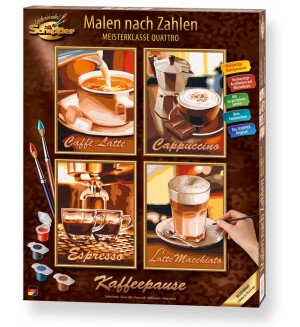 Комплект за рисуване по номера Schipper - Кафе