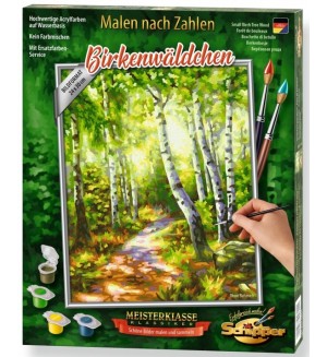 Комплект за рисуване по номера Schipper - В гората
