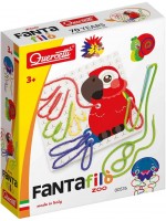 Комплект за рисуване с конци Quercetti - Fanta Filo Zoo