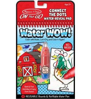 Комплект за рисуване с вода Melissa & Doug - Животни