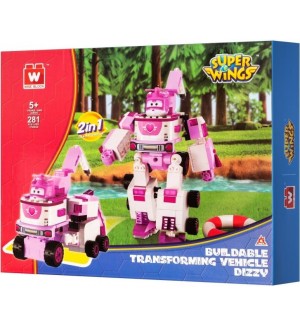 Конструктор 2 в 1 Alpha Group Super Wings - Дизи, 281 части