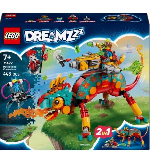 Конструктор LEGO DreamZzz 2 в 1 - Огненият хамелеон на Матео (71492)