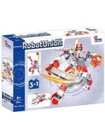 Конструктор 3 в 1 Alleblox Robot Union - Робот, червен, 201 части
