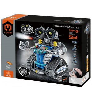 Конструктор 5 в 1 iM.Master Mechanical Master - Робот със светещи очи, с RC, 596 части