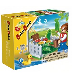 Конструктор BanBao - Градина, 20 части