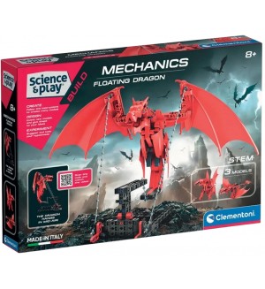 Конструктор Clementoni Mechanics - Дракон, 220 части