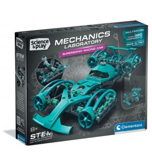 Конструктор Clementoni Mechanics Laboratory - Свръхзвукова кола, 320 части