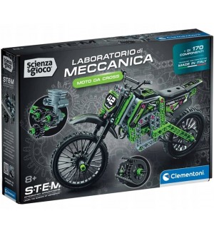 Конструктор Clementoni Mechanics Laboratory - Xtreme Motocross, 170 части