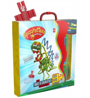 Конструктор Clics Toys Spaghetteez - Twist-A-Saurus Rex, 64 части