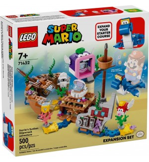 Конструктор допълнение LEGO Super Mario - Приключение с потъналия кораб на Дори (71432)