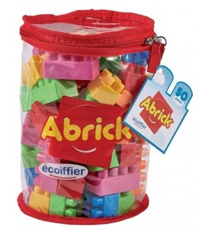 Конструктор Ecoiffier Abrick - В чанта, 50 части