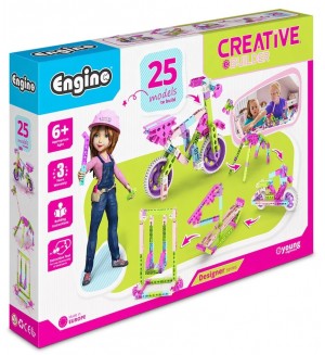 Конструктор Engino Creative Builder - 25 модела за момичета