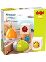 Конструктор Haba - Дървени музикални яйца и кубчета, 5 части