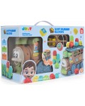 Конструктор и играчка за дърпане JDLT - Влакче, 22 части