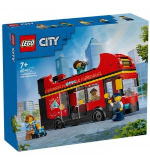 Конструктор LEGO City - Червен двуетажен туристически автобус (60407)