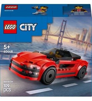 Конструктор LEGO City - Червена спортна кола (60448)