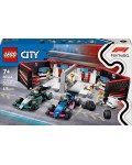 Конструктор LEGO City - Гараж от F1 с коли Mercedes-AMG и Alpine (60444) 
