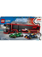 Конструктор LEGO City - Камион от F1 с коли RB20 и AMR24 от F1 (60445)