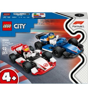 Конструктор LEGO City - Състезателни коли F1 Williams Racing и Haas F1 (60464)