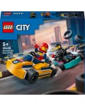 Конструктор LEGO City Great Vehicles - Картинг автомобили и състезатели (60400)