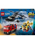 Конструктор LEGO City - Хеликоптер, пожарна кола и подводница –  ремикс (60462)
