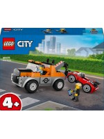 Конструктор LEGO City - Камион за теглене и ремонт на спортна кола (60435)