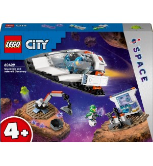 Конструктор LEGO City - Космически кораб и откритие на астероид (60429)