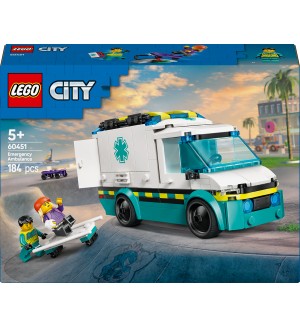 Конструктор LEGO City - Линейка за спешна помощ (60451)