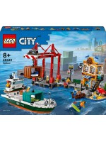 Конструктор LEGO City - Морско пристанище с товарен кораб (60422)