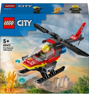 Конструктор LEGO City - Пожарен спасителен хеликоптер (60411)