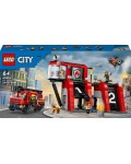 Конструктор LEGO City - Пожарна станция с пожарен камион (60414)