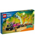 Конструктор LEGO City - Предизвикателство с камион за каскади и огнен обръч (60357)