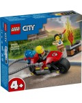 Конструктор LEGO City - Спасителен пожарен мотоциклет (60410)
