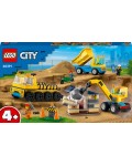 Конструктор LEGO City - Строителна площадка с камиони (60391)