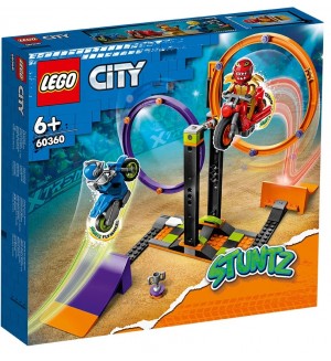 Конструктор LEGO City-  Stuntz, Въртящо се каскадьорско предизвикателство (60360)