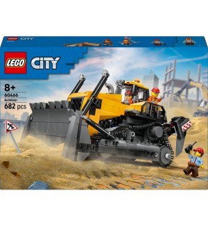 Конструктор LEGO City - Жълт булдозер (60466)