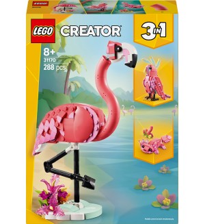 LEGO® Creator 3in1 Диви животни: Розово фламинго 31170