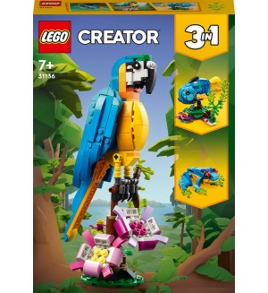 Конструктор  3 в 1 LEGO Creator - Екзотичен папагал (31136)