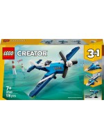 Конструктор LEGO Creator 3 в 1 - Летателни средства: състезателен самолет (31160)