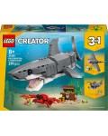 Конструктор LEGO Creator 3 в 1 - Свирепа акула със сандък със съкровище (31381)
