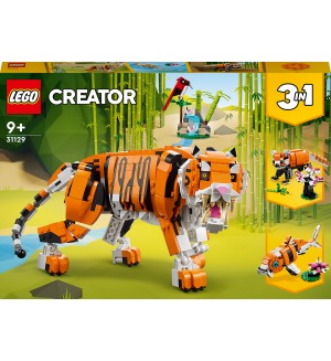 Конструктор Lego Creator - Величествен тигър 3в1 (31129)