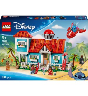 Конструктор LEGO Disney - Къщата на плажа на Лило и Стич (43268)