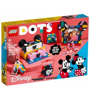 Конструктор LEGO Dots - Мики Маус и Мини Маус, Кутия за училищни проекти (41964)