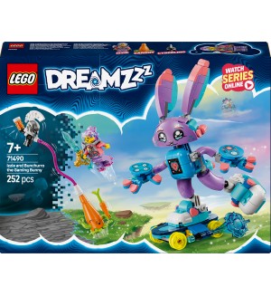 Конструктор LEGO DreamZzz - Изи и играещото зайче Бънчуро (71490)